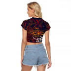 Adelaide Crows Raglan Cropped T Shirt Street Art Urban Graffiti Football