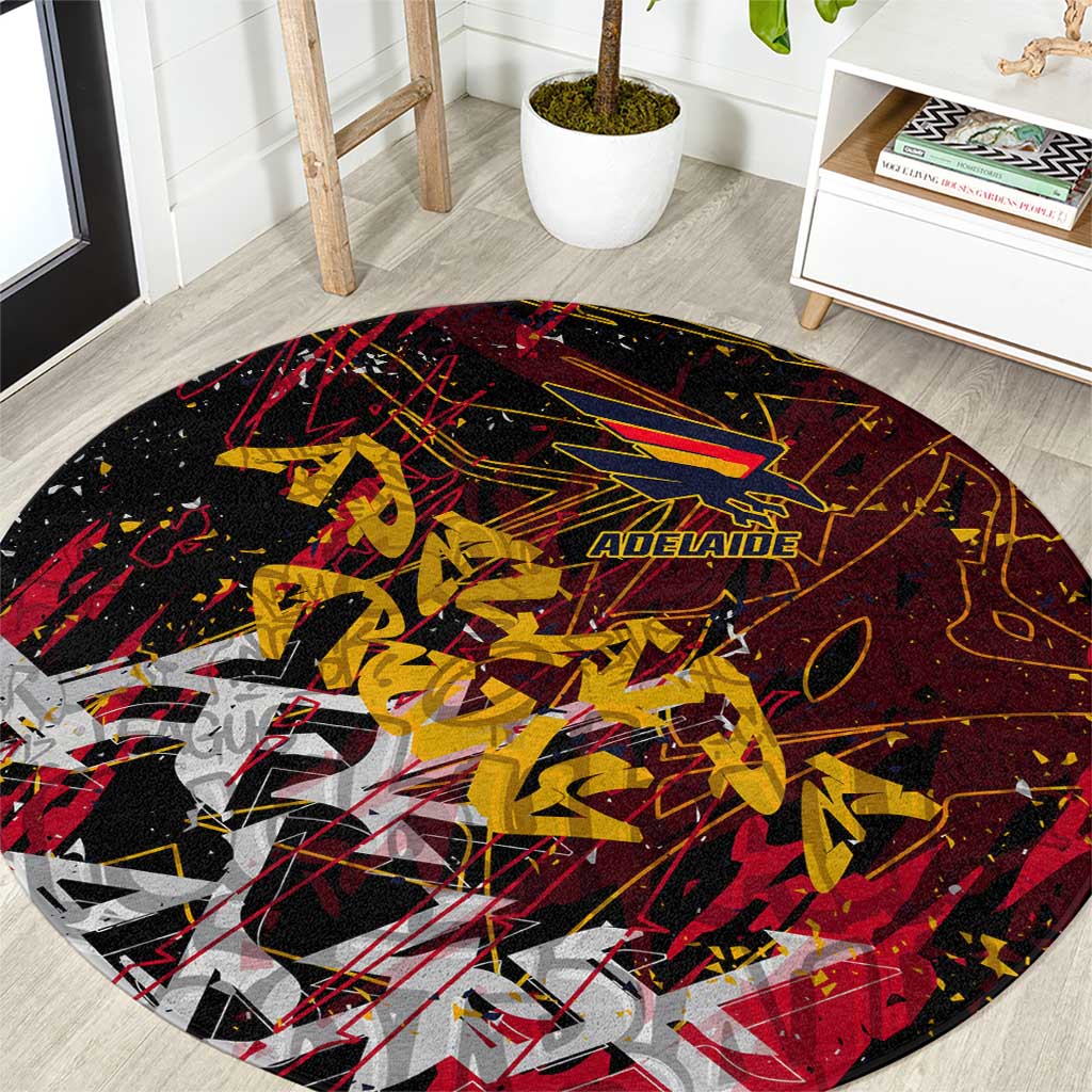 Adelaide Crows Round Carpet Street Art Urban Graffiti Football