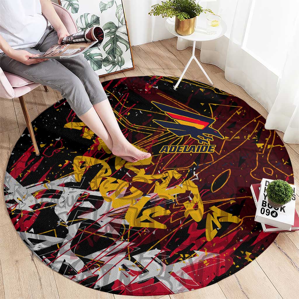 Adelaide Crows Round Carpet Street Art Urban Graffiti Football