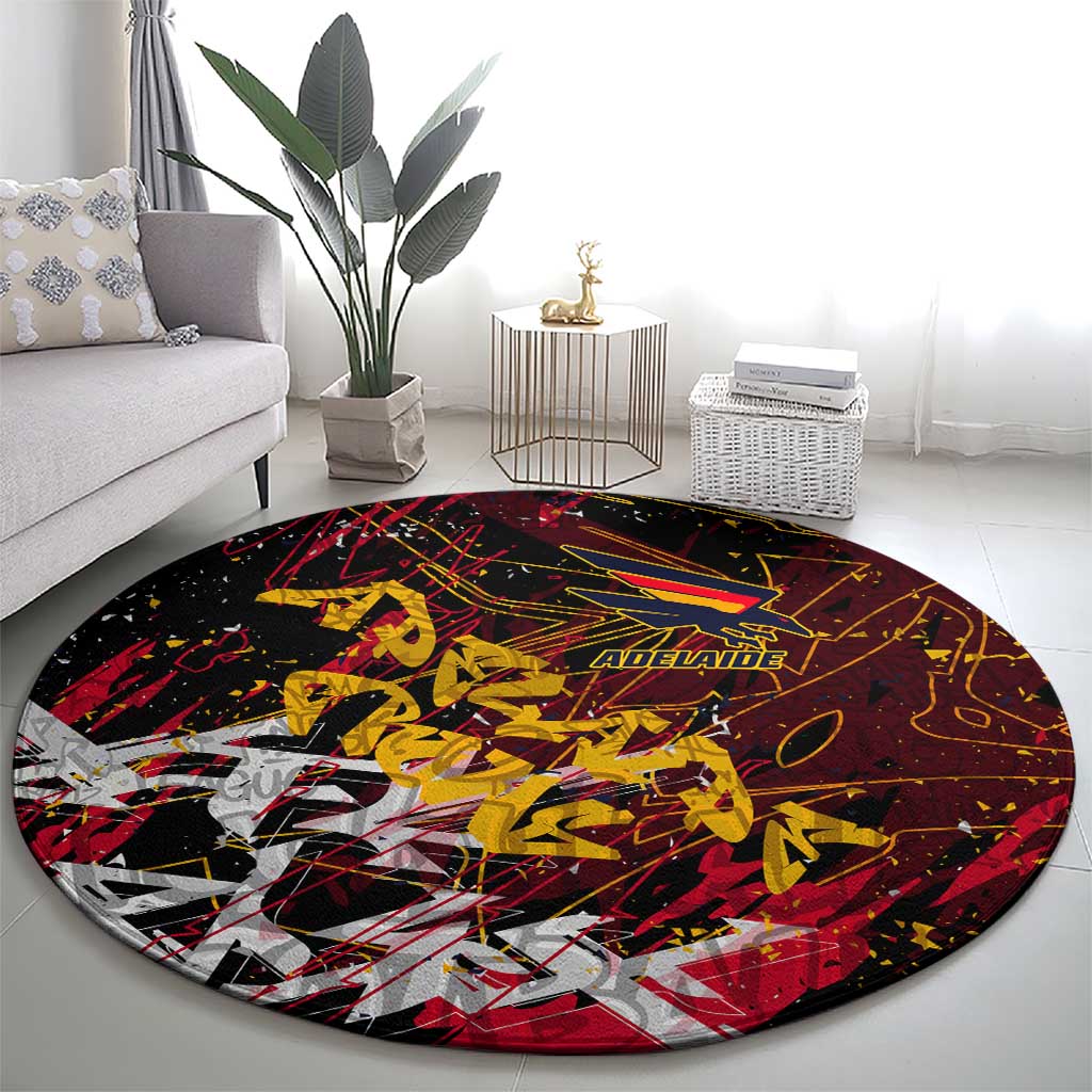 Adelaide Crows Round Carpet Street Art Urban Graffiti Football