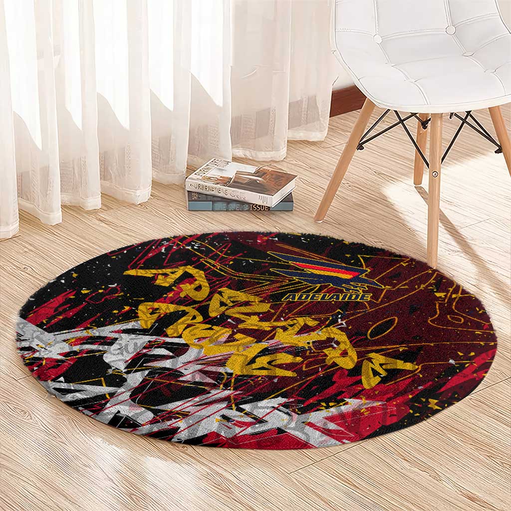Adelaide Crows Round Carpet Street Art Urban Graffiti Football
