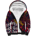 Adelaide Crows Sherpa Hoodie Street Art Urban Graffiti Football