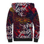 Adelaide Crows Sherpa Hoodie Street Art Urban Graffiti Football