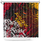 Adelaide Crows Shower Curtain Street Art Urban Graffiti Football