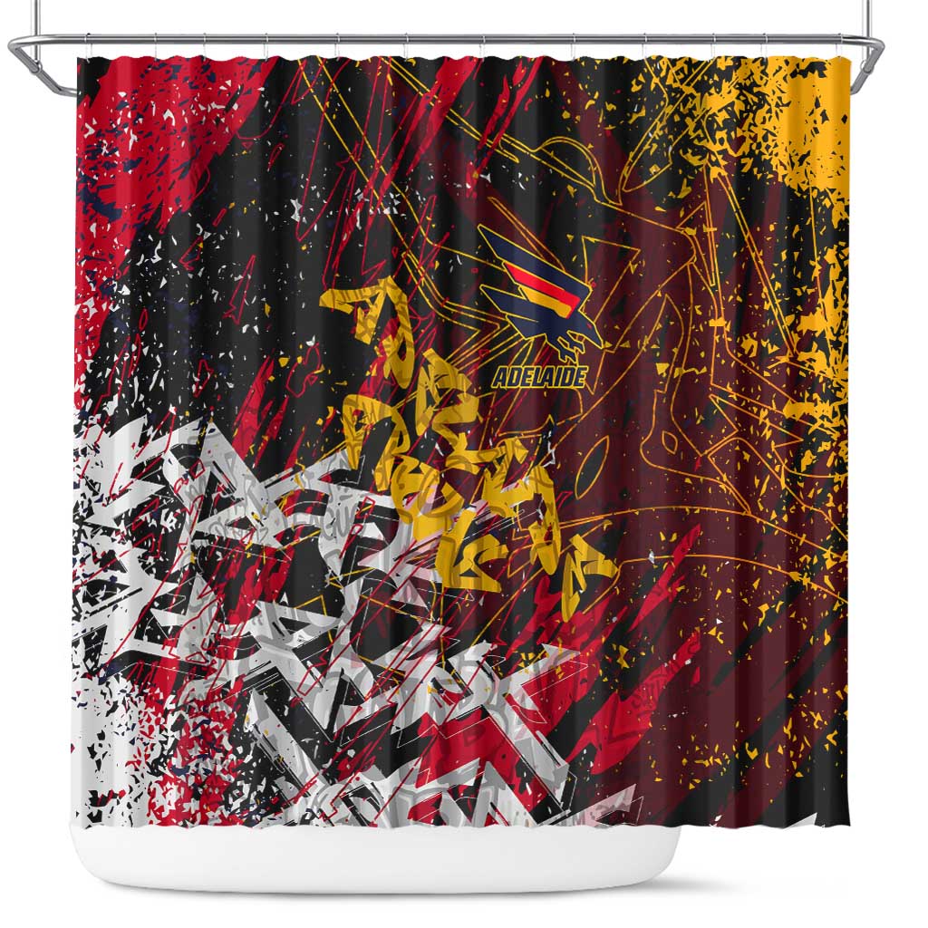 Adelaide Crows Shower Curtain Street Art Urban Graffiti Football