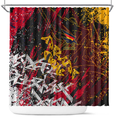 Adelaide Crows Shower Curtain Street Art Urban Graffiti Football
