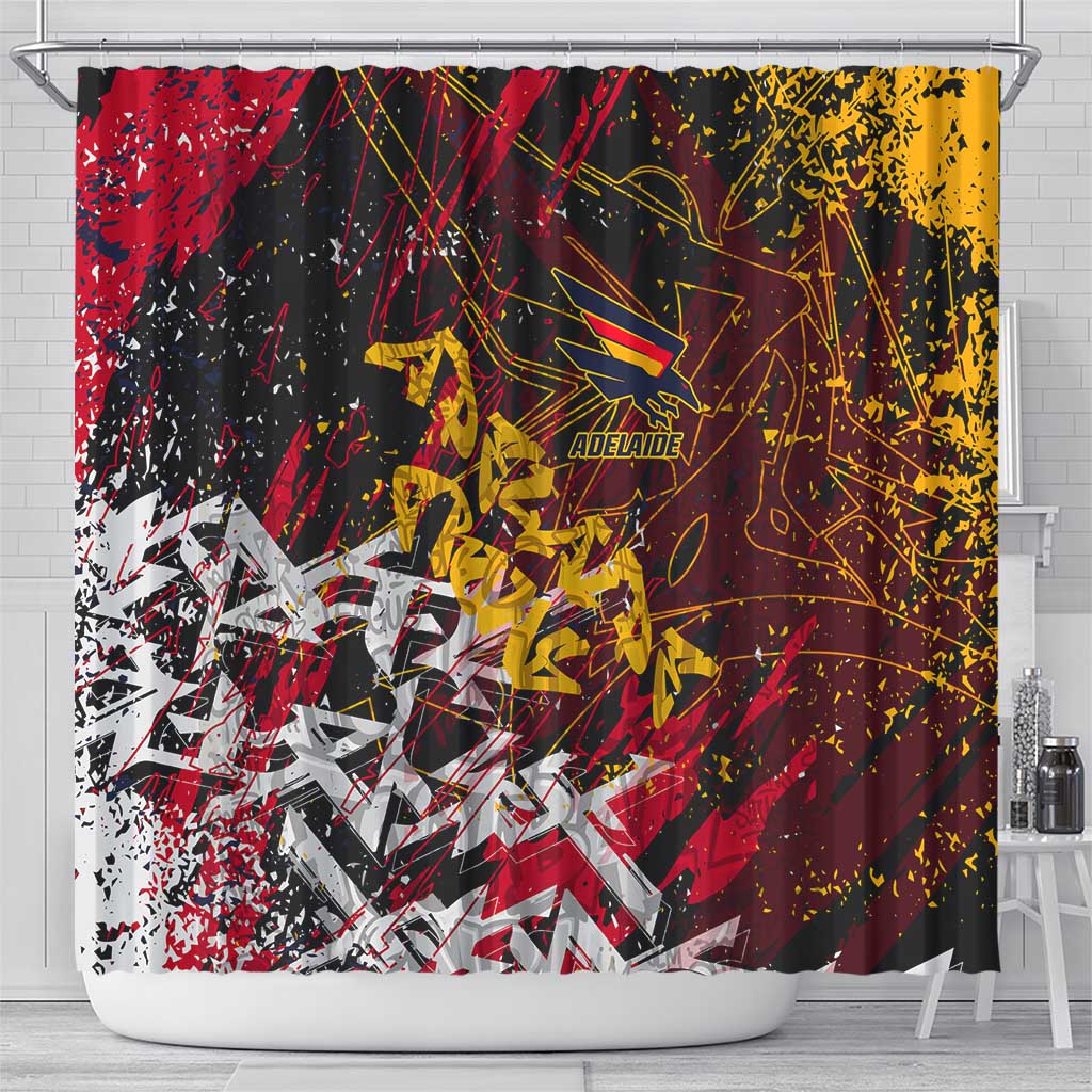 Adelaide Crows Shower Curtain Street Art Urban Graffiti Football