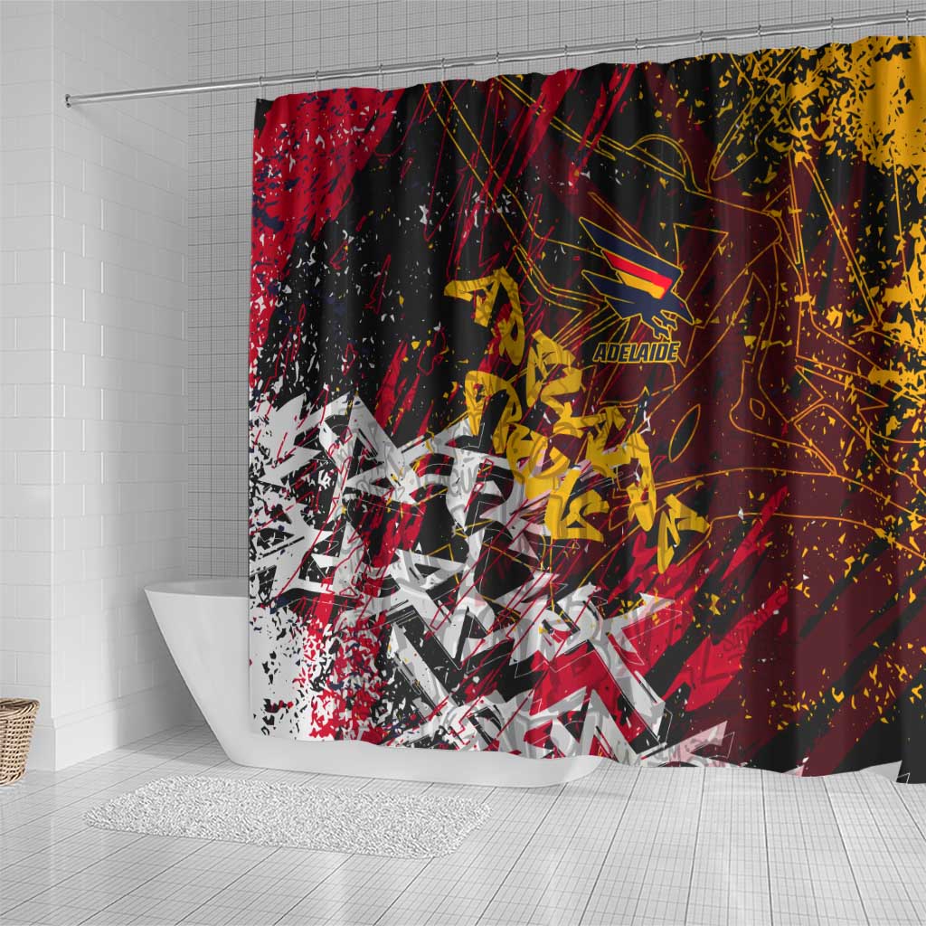Adelaide Crows Shower Curtain Street Art Urban Graffiti Football