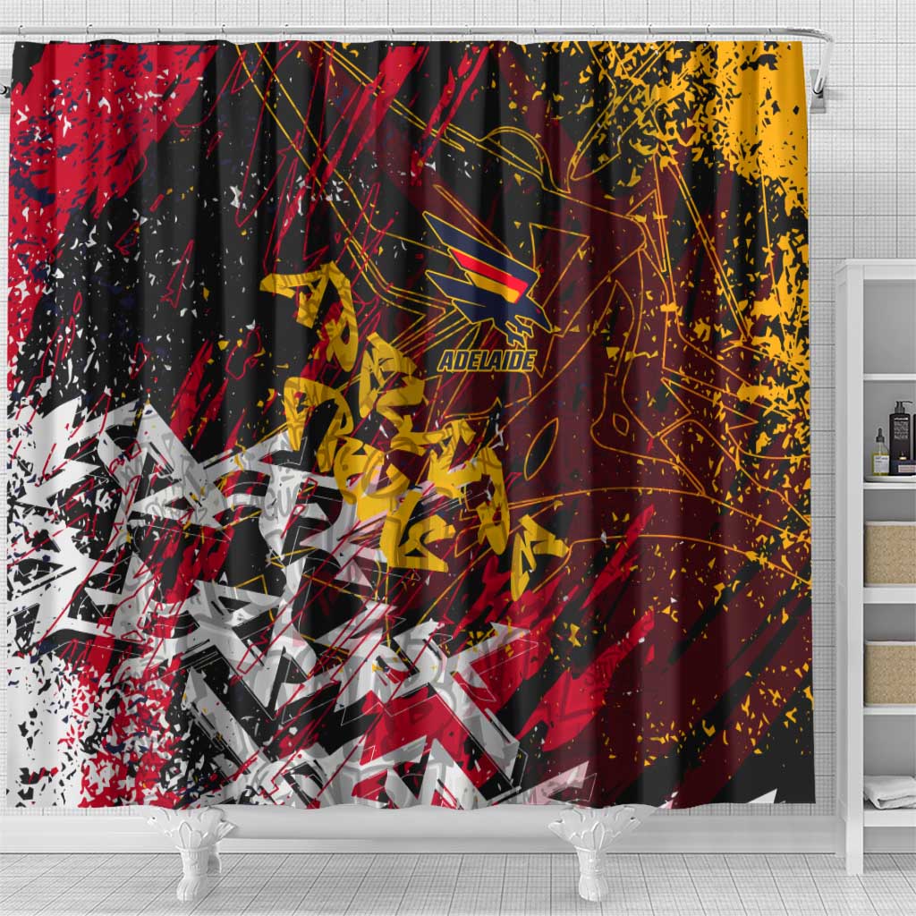 Adelaide Crows Shower Curtain Street Art Urban Graffiti Football