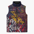Adelaide Crows Sleeveless Puffer Jacket Street Art Urban Graffiti Football