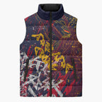 Adelaide Crows Sleeveless Puffer Jacket Street Art Urban Graffiti Football