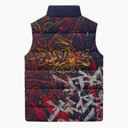 Adelaide Crows Sleeveless Puffer Jacket Street Art Urban Graffiti Football