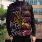 Adelaide Crows Sleeveless Puffer Jacket Street Art Urban Graffiti Football