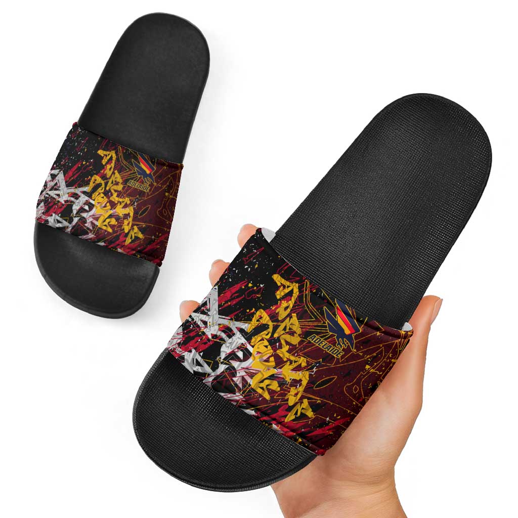 Adelaide Crows Slide Sandals Street Art Urban Graffiti Football
