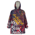 Adelaide Crows Wearable Blanket Hoodie Street Art Urban Graffiti Football