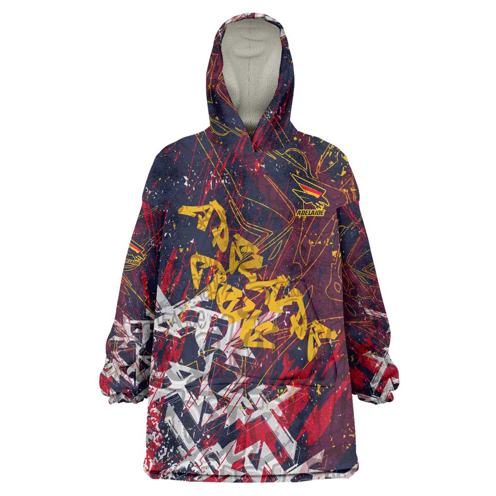 Adelaide Crows Wearable Blanket Hoodie Street Art Urban Graffiti Football