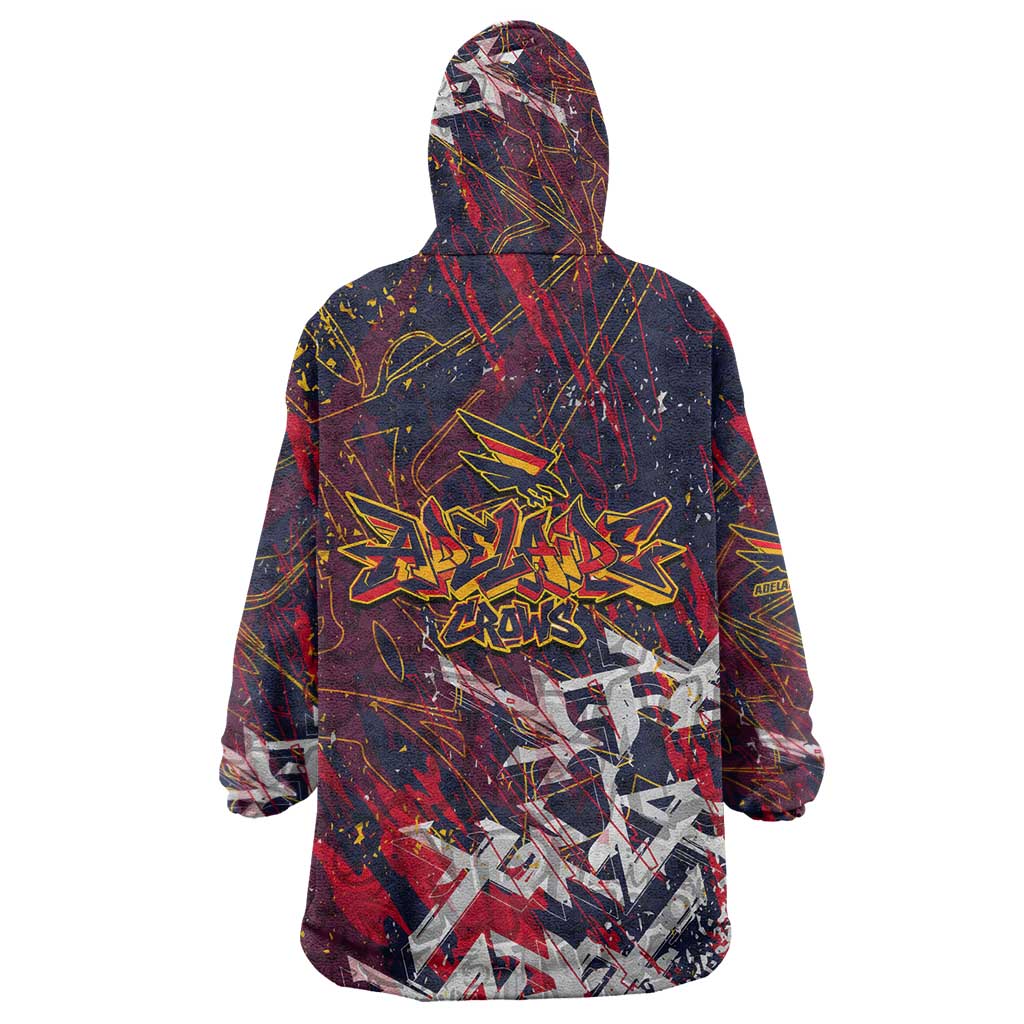 Adelaide Crows Wearable Blanket Hoodie Street Art Urban Graffiti Football