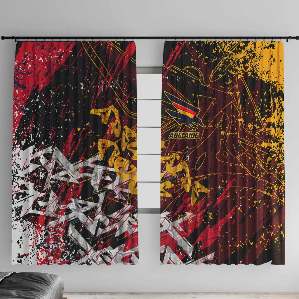 Adelaide Crows Window Curtain Street Art Urban Graffiti Football