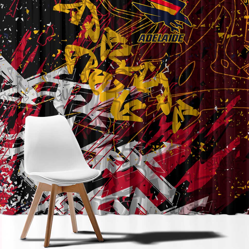 Adelaide Crows Window Curtain Street Art Urban Graffiti Football