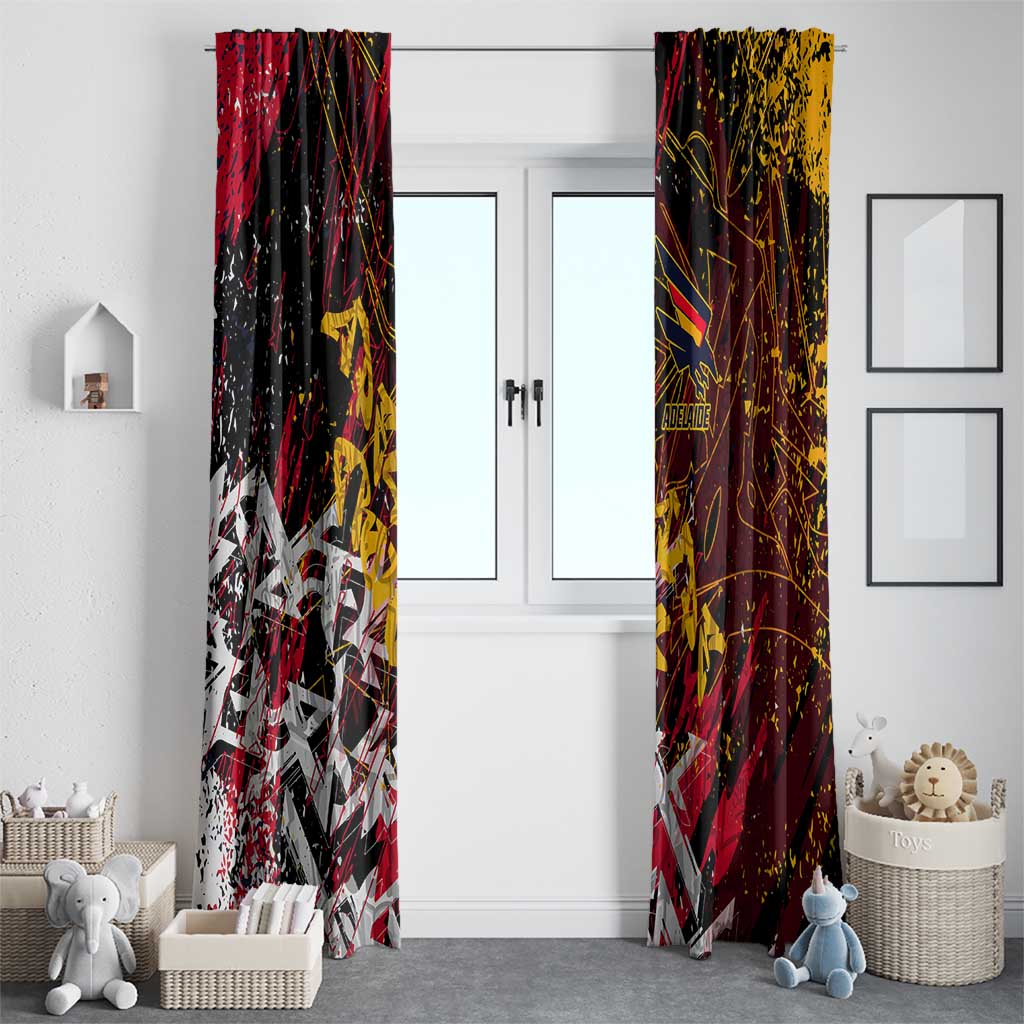 Adelaide Crows Window Curtain Street Art Urban Graffiti Football