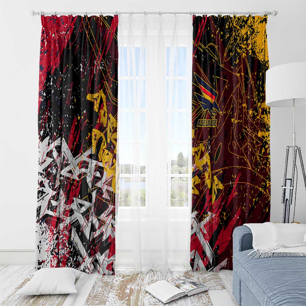 Adelaide Crows Window Curtain Street Art Urban Graffiti Football