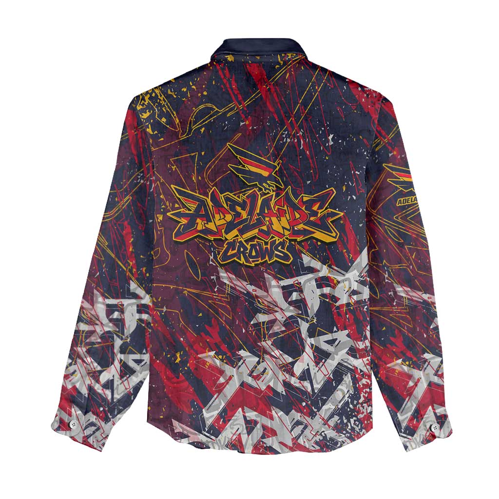 Adelaide Crows Women Casual Shirt Street Art Urban Graffiti Football