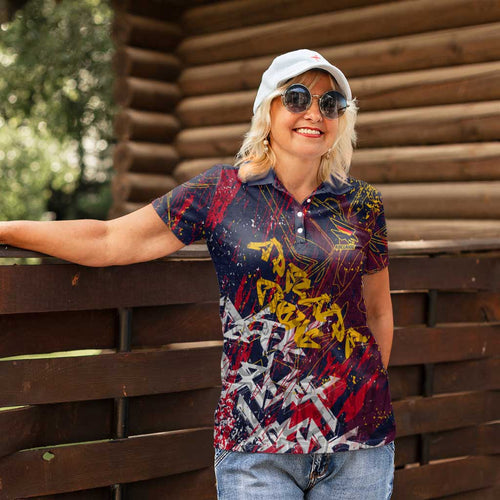 Adelaide Crows Women Polo Shirt Street Art Urban Graffiti Football