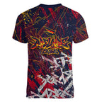 Adelaide Crows Women V-Neck T-Shirt Street Art Urban Graffiti Football
