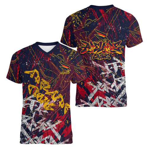 Adelaide Crows Women V-Neck T-Shirt Street Art Urban Graffiti Football