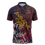 Adelaide Crows Zipper Polo Shirt Street Art Urban Graffiti Football