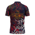 Adelaide Crows Zipper Polo Shirt Street Art Urban Graffiti Football