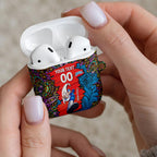 Personalized Adelaide Strikers AirPods Case Hippie Psychedelic Pattern Vibrant Mandala Art Style