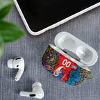 Personalized Adelaide Strikers AirPods Case Hippie Psychedelic Pattern Vibrant Mandala Art Style