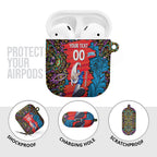 Personalized Adelaide Strikers AirPods Case Hippie Psychedelic Pattern Vibrant Mandala Art Style