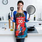 Personalized Adelaide Strikers Apron Hippie Psychedelic Pattern Vibrant Mandala Art Style