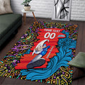 Personalized Adelaide Strikers Area Rug Hippie Psychedelic Pattern Vibrant Mandala Art Style
