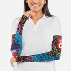 Personalized Adelaide Strikers Arm Sleeves Hippie Psychedelic Pattern Vibrant Mandala Art Style