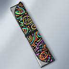 Personalized Adelaide Strikers Auto Sun Shade Hippie Psychedelic Pattern Vibrant Mandala Art Style