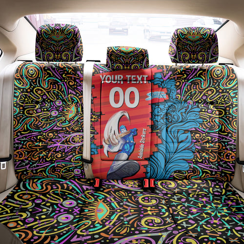 Personalized Adelaide Strikers Back Car Seat Cover Hippie Psychedelic Pattern Vibrant Mandala Art Style