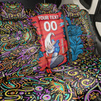 Personalized Adelaide Strikers Back Car Seat Cover Hippie Psychedelic Pattern Vibrant Mandala Art Style