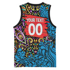 Personalized Adelaide Strikers Basketball Jersey Hippie Psychedelic Pattern Vibrant Mandala Art Style