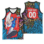 Personalized Adelaide Strikers Basketball Jersey Hippie Psychedelic Pattern Vibrant Mandala Art Style