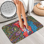 Personalized Adelaide Strikers Bathroom Set Hippie Psychedelic Pattern Vibrant Mandala Art Style