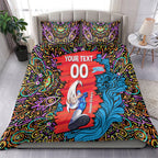 Personalized Adelaide Strikers Bedding Set Hippie Psychedelic Pattern Vibrant Mandala Art Style