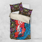 Personalized Adelaide Strikers Bedding Set Hippie Psychedelic Pattern Vibrant Mandala Art Style