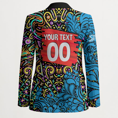 Personalized Adelaide Strikers Blazer Hippie Psychedelic Pattern Vibrant Mandala Art Style