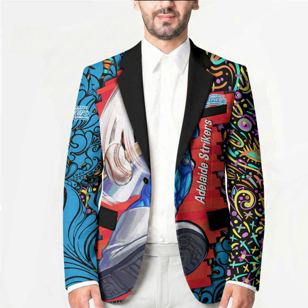 Personalized Adelaide Strikers Blazer Hippie Psychedelic Pattern Vibrant Mandala Art Style