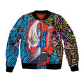 Personalized Adelaide Strikers Bomber Jacket Hippie Psychedelic Pattern Vibrant Mandala Art Style