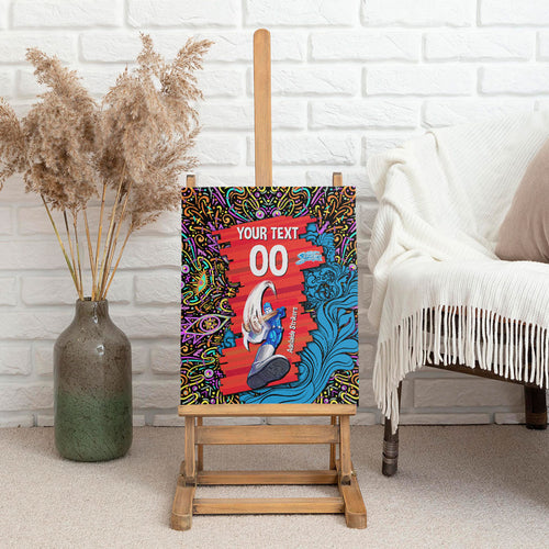 Personalized Adelaide Strikers Canvas Wall Art Hippie Psychedelic Pattern Vibrant Mandala Art Style