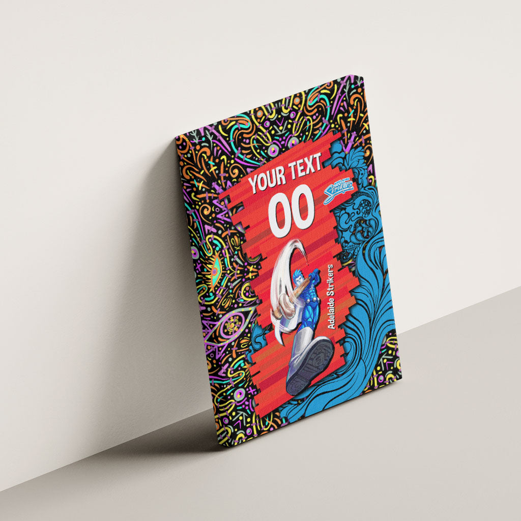 Personalized Adelaide Strikers Canvas Wall Art Hippie Psychedelic Pattern Vibrant Mandala Art Style
